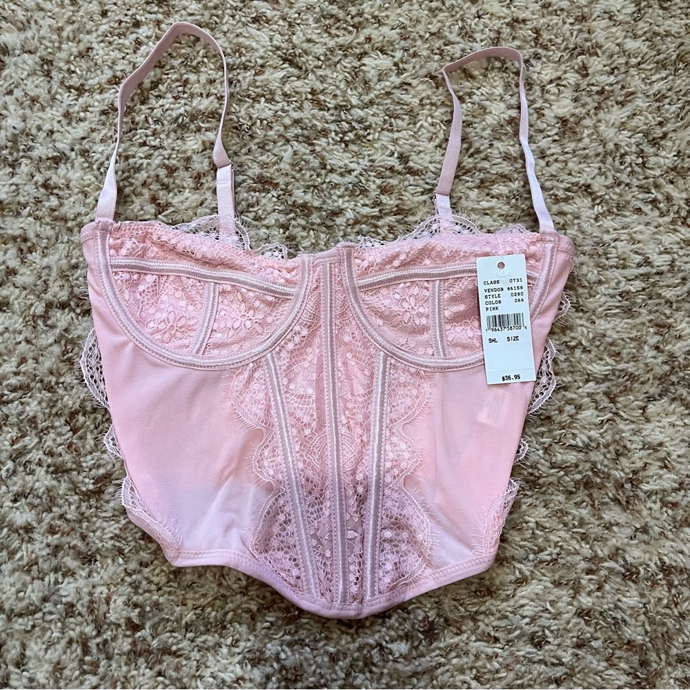 PacSun pink corset top